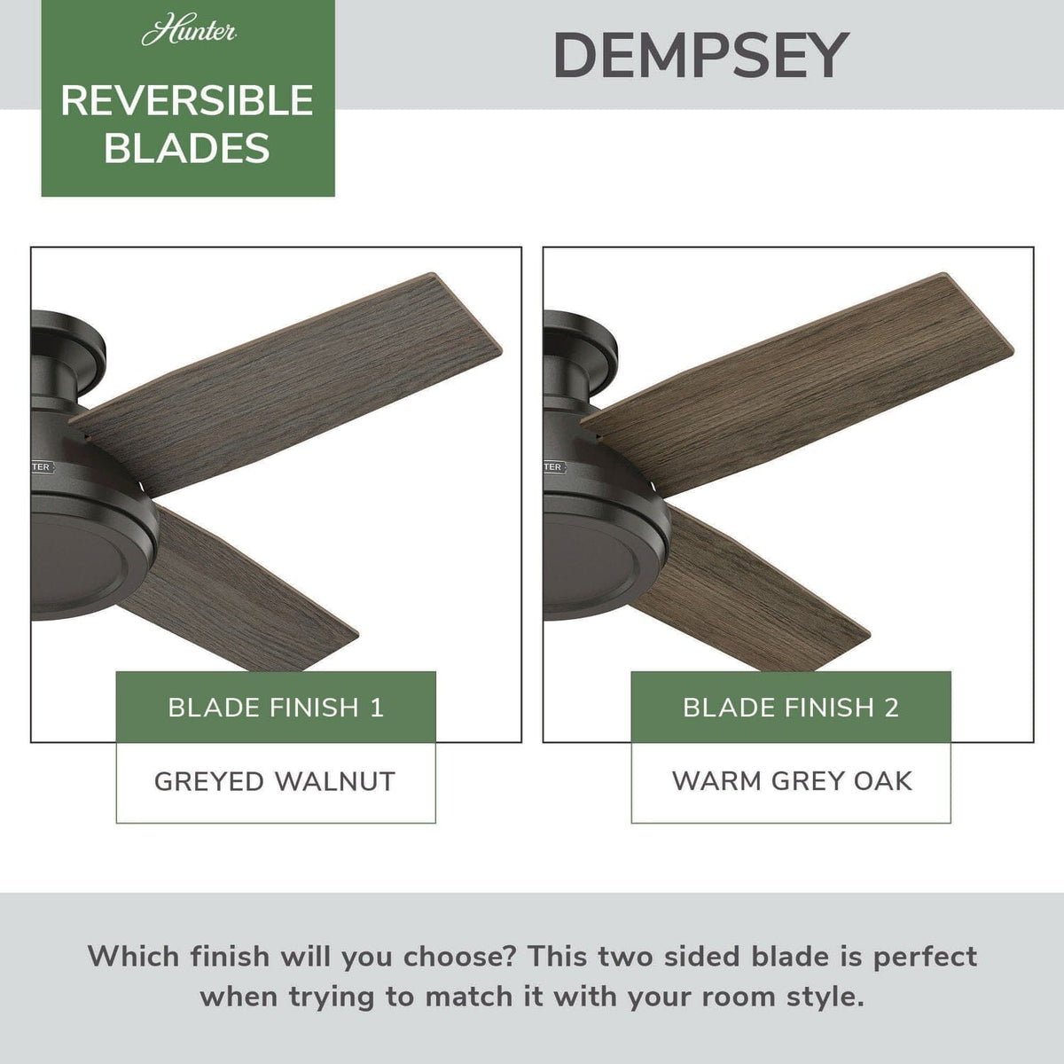 Dempsey Low Profile 44 inch with Remote