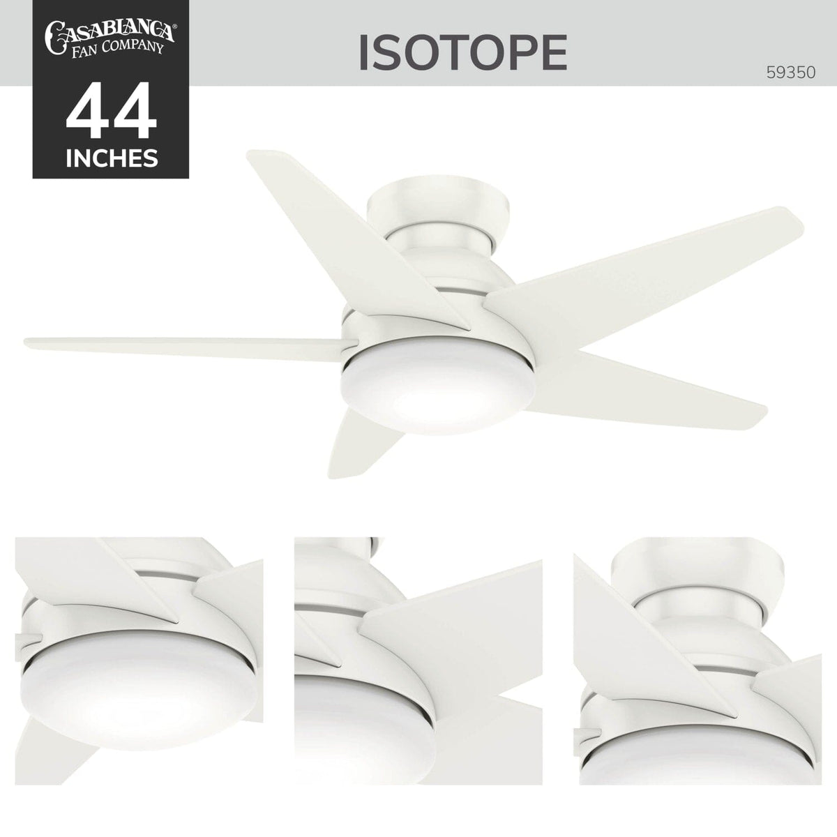 Isotope Low Profile with LED Light 44 inch