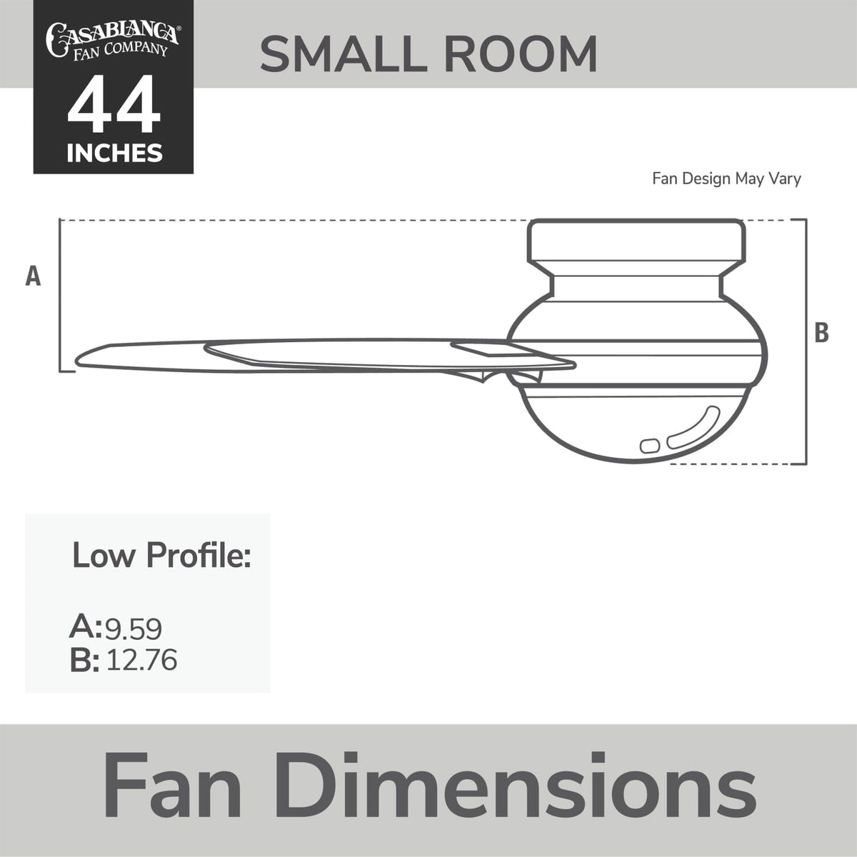 Isotope Low Profile with LED Light 44 inch