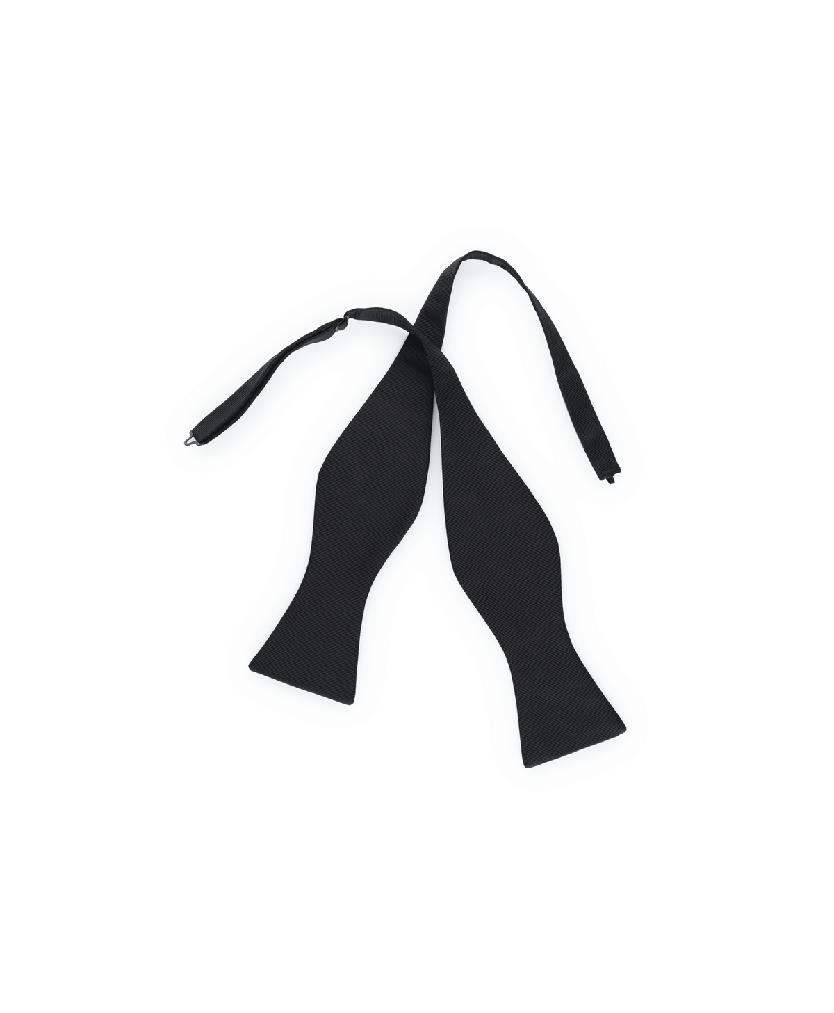 Black Grosgrain Butterfly Hand-Tie Bowtie - custom suits nyc bespoke tailor midtown, noho