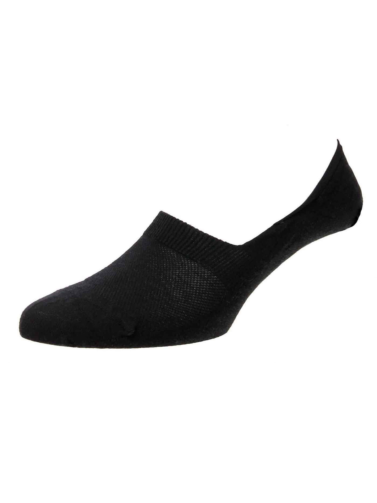 (product) Pantherella Mahon Wool No-Show Socks - Black - custom suits nyc bespoke tailor midtown, noho