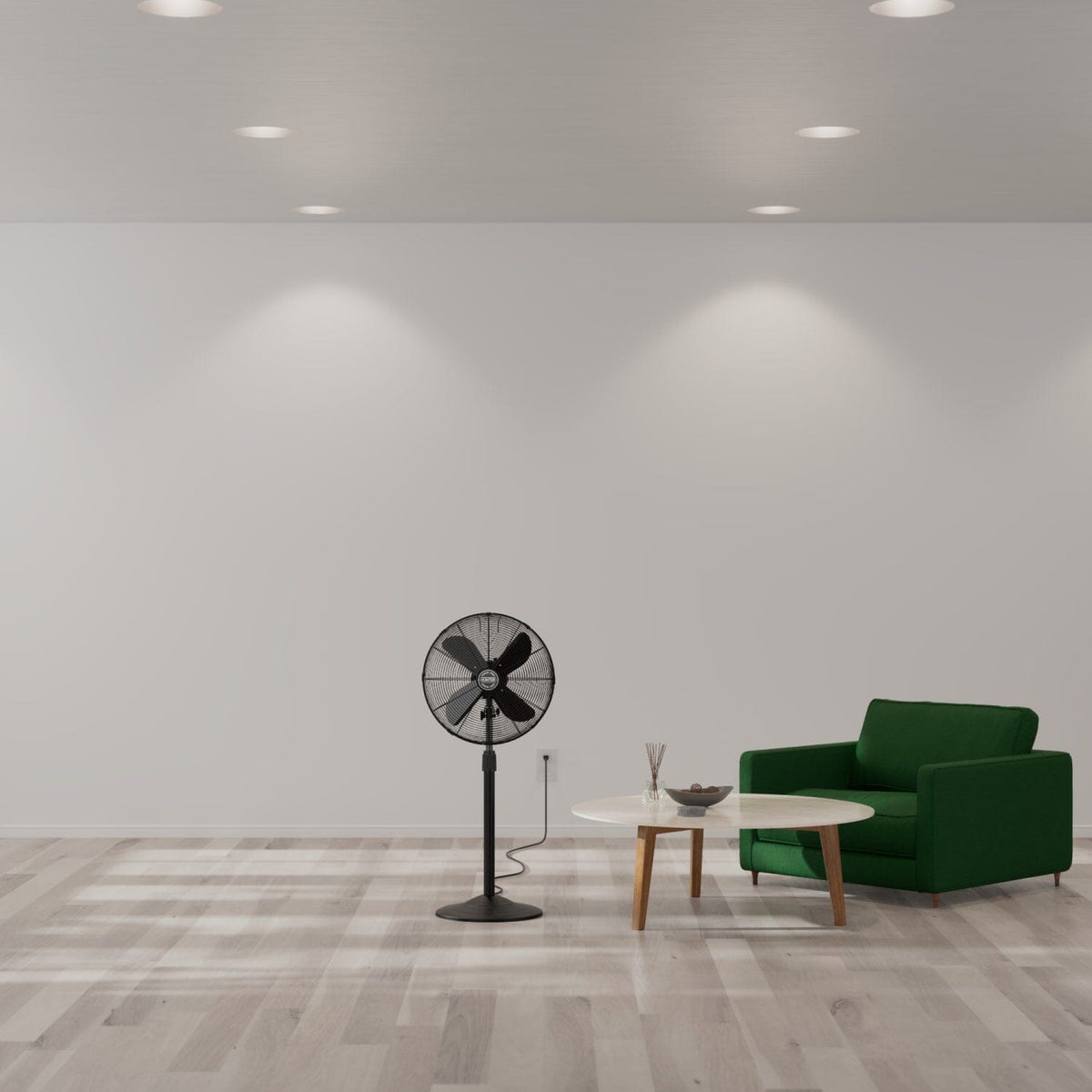 Oscillating Standing Fan Adjustable Height 47 Inch with 3 speeds