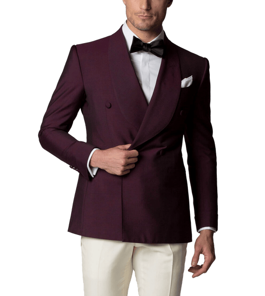 (product) Berry Mohair Bespoke Dinner Jacket - custom suits nyc bespoke tailor midtown, noho