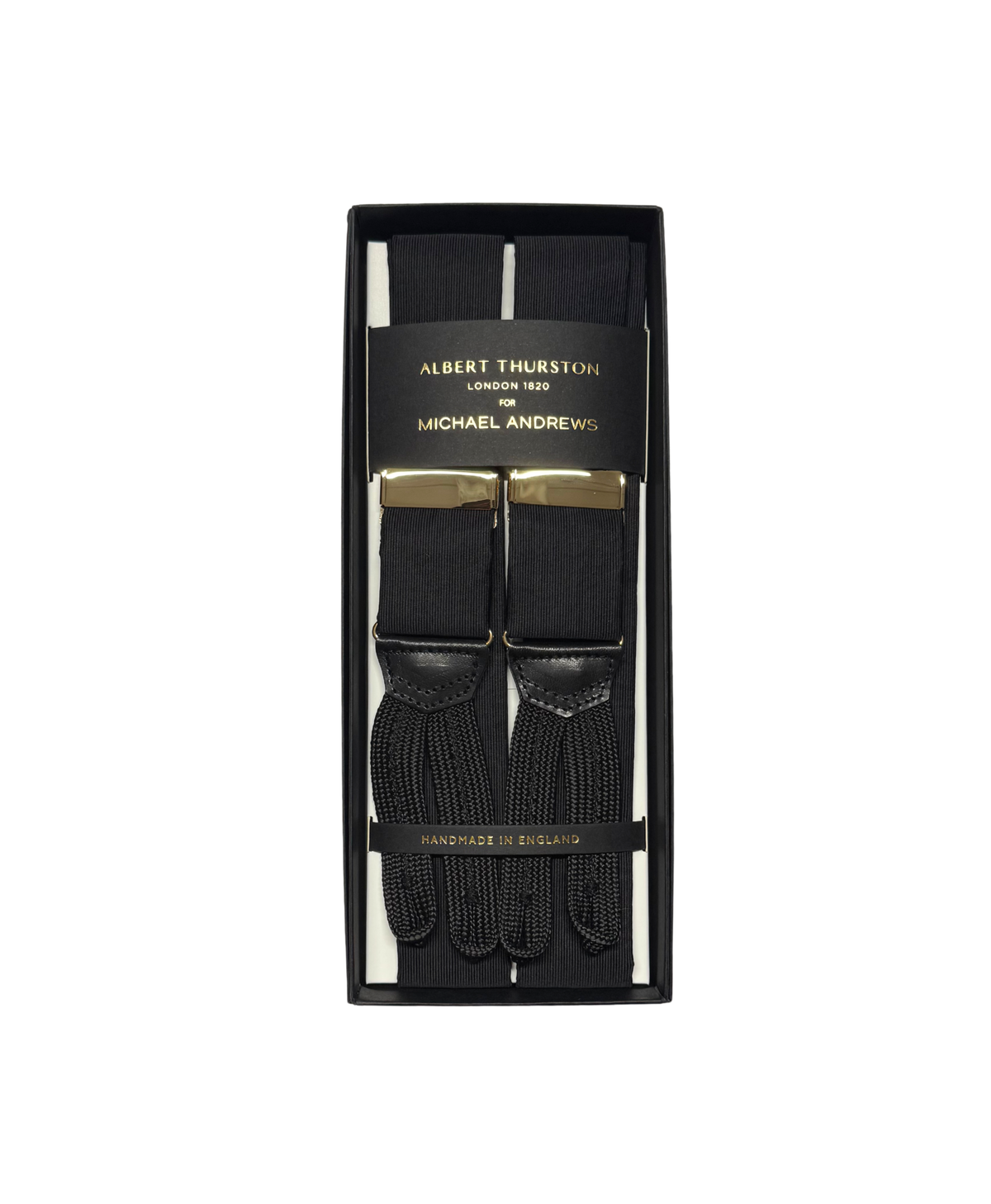 Grosgrain Suspenders Michael Andrews Bespoke Tailor NYC - custom suits nyc bespoke tailor midtown, noho