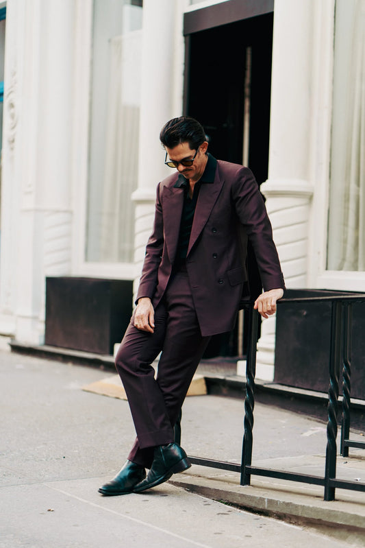 mab-burgundy-db-suit-large-square - Maroon Sharkskin Suit - custom suits nyc bespoke tailor midtown, noho