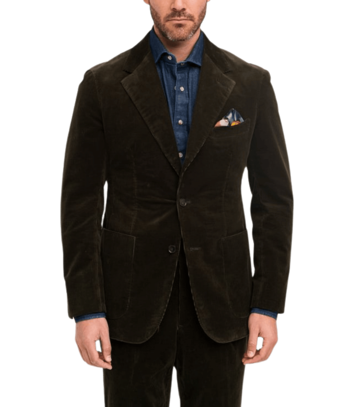 MAB Olive Green Corduroy Sport Coat - custom suits nyc bespoke tailor midtown, noho