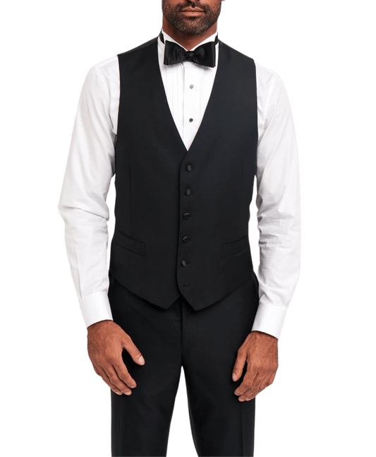 Michael-Andrews-Black-Wool-Tuxedo-Vest-In-Stock-1 - custom suits nyc bespoke tailor midtown, noho