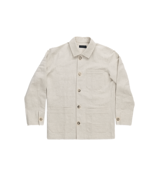 Michael Andrews Bespoke Canvas Linen Chore Coat - custom suits nyc bespoke tailor midtown, noho