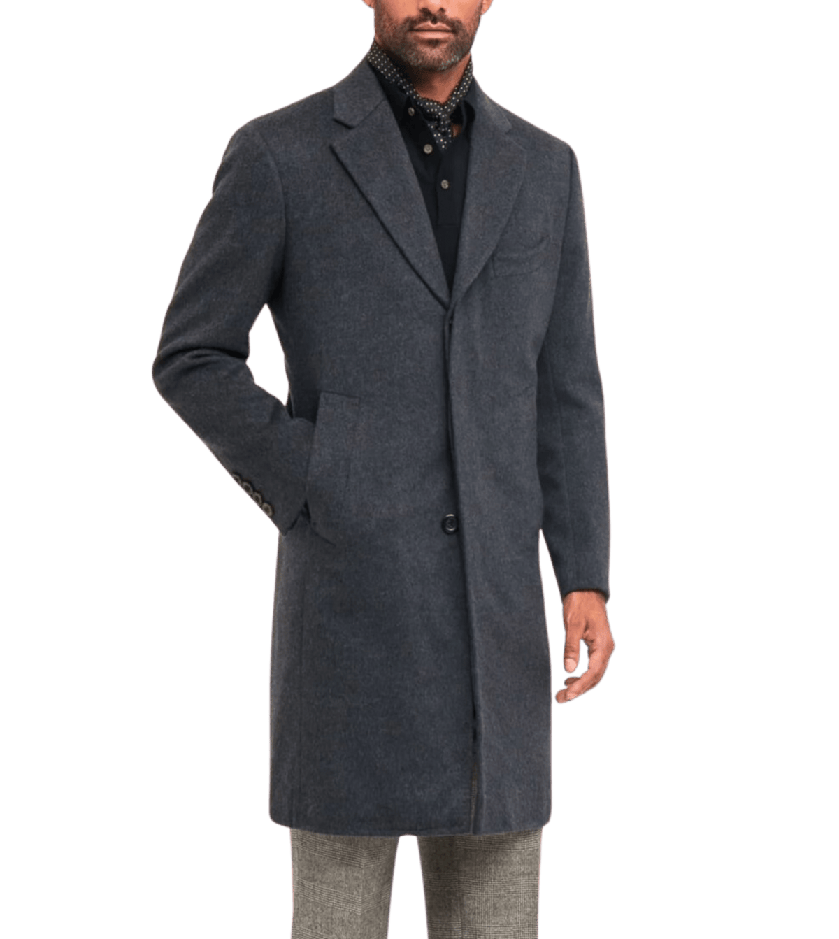 Michael Andrews Custom Charcoal Topcoat - custom suits nyc bespoke tailor midtown, noho