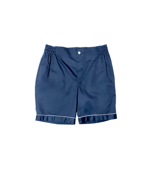 MAB Custom Navy Pajama Shorts - custom suits nyc bespoke tailor midtown, noho