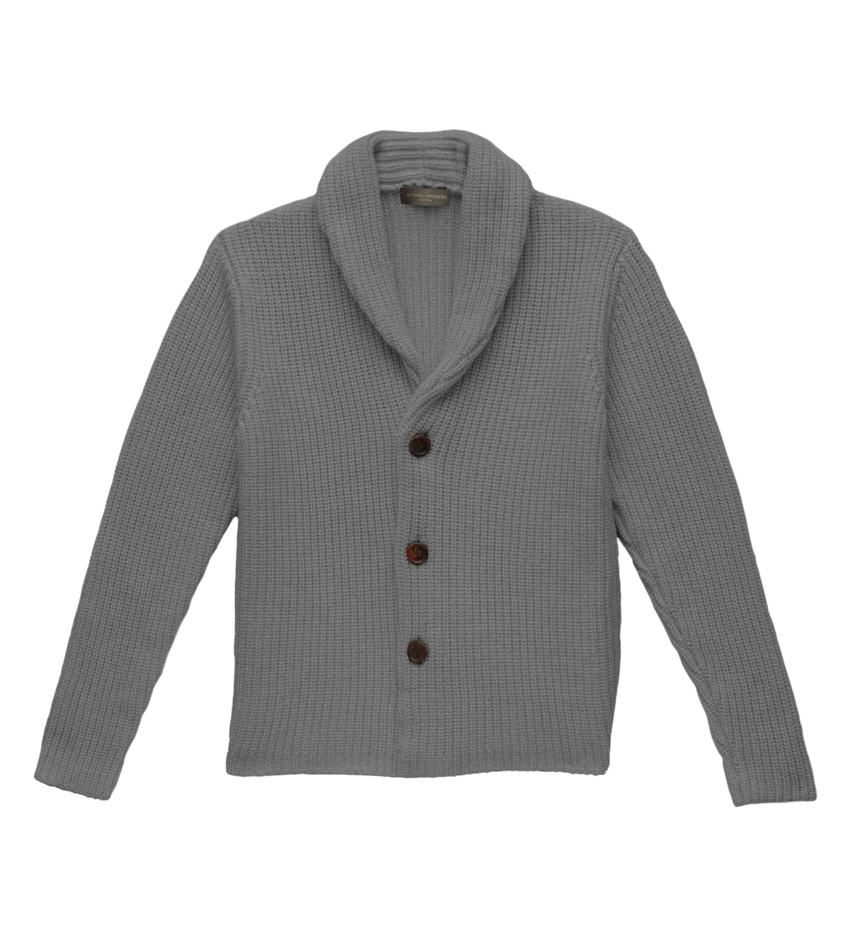 Husky Grey Heavy Gauge Merino Knit Blazer - custom suits nyc bespoke tailor midtown, noho