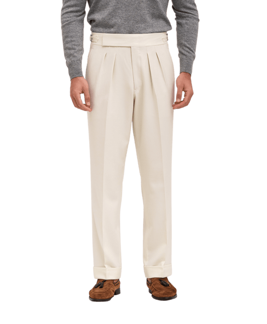 Michael-Andrews-Ivory-Flannel-Pants-1 - custom suits nyc bespoke tailor midtown, noho