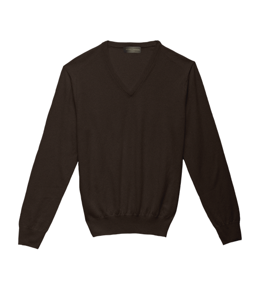 Michael Andrews Custom Merino Wool V-Neck - custom suits nyc bespoke tailor midtown, noho