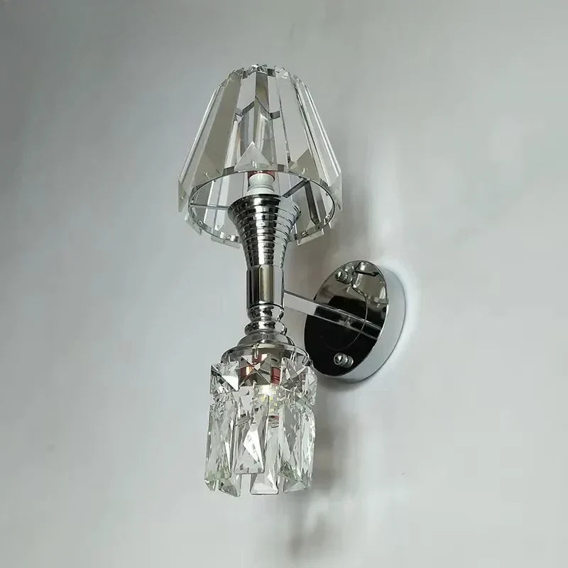 Afralia™ K9 Crystal Wall Lamp for Living Room and Bedroom Atmospheric Lighting
