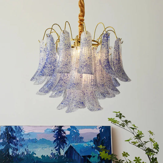 Afralia™ Modern Petal Crystal LED Chandelier for Dining Room Ceiling Lighting