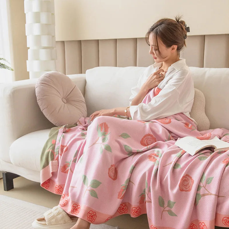 Afralia™ Bamboo Four Layer Gauze Summer Quilt - Cool & Refreshing Thin Blanket