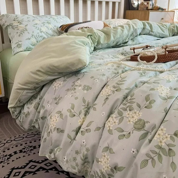 Afralia™ Boho Cotton Printed Bedding Set | Super Soft Bed Sets for Single Double Size