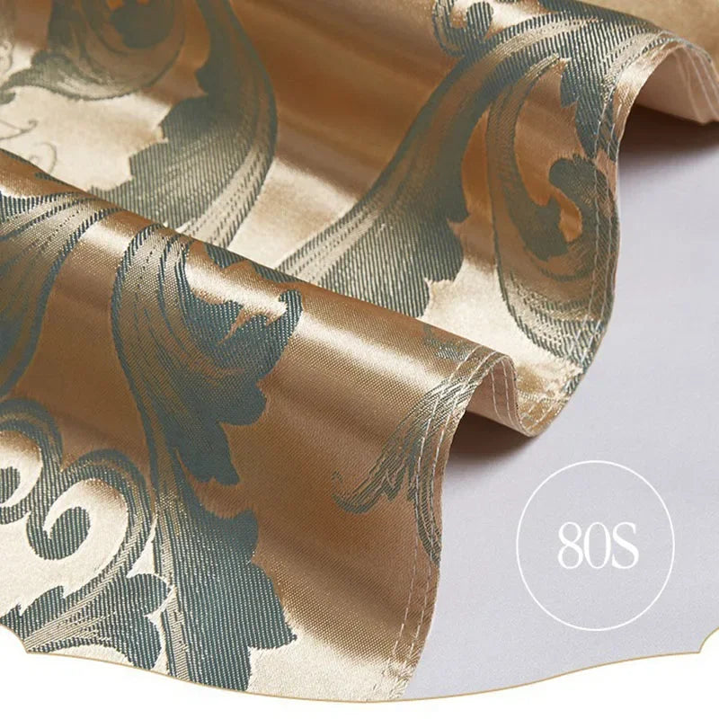 Afralia™ Satin Jacquard Bedding Set: Fitted Sheet, Duvet Cover, 2 Pillowcases - Queen King