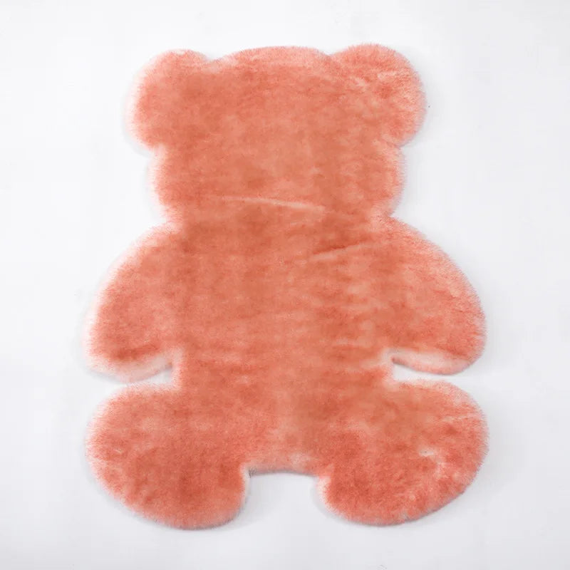 Afralia™ Soft Faux Rabbit Fur Floor Mat | Cozy Carpet for Sofa, Bedroom, Bedside