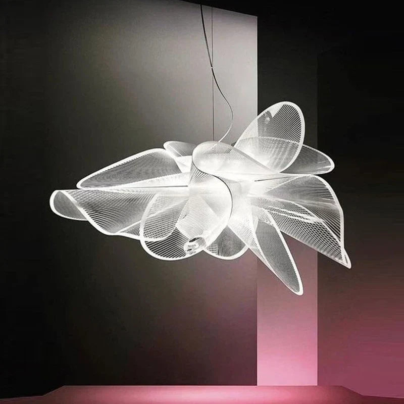 Afralia™ White LED Crystal Chandelier for Dining & Living Room Luxury Ceiling Hanging Lamp