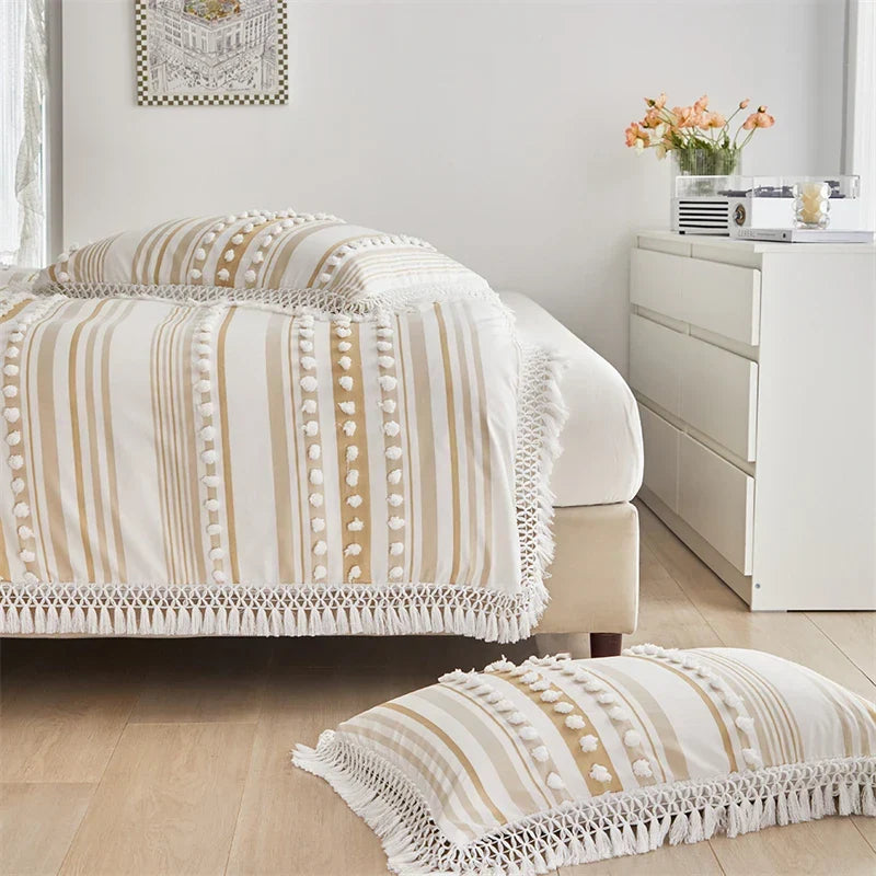 Afralia™ Solid Color Duvet Cover Set in Soft Skin-friendly Fabric