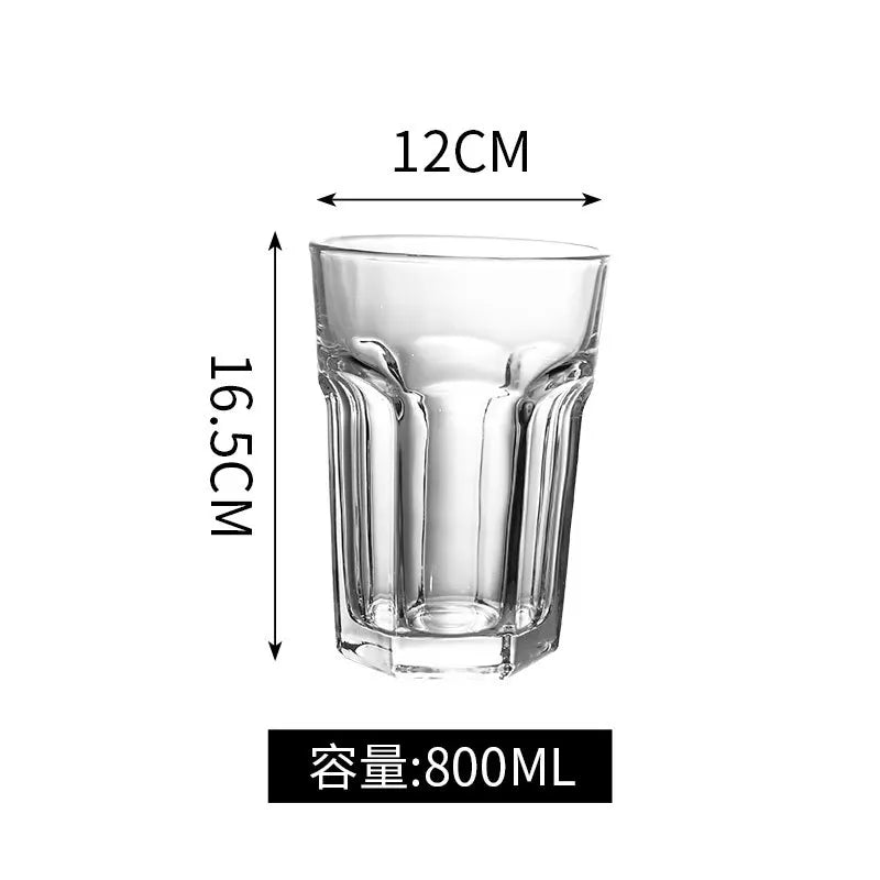 Afralia™ Large Glass Beer Mug | Creative Transparent Glass Cup | Home Decor Gift