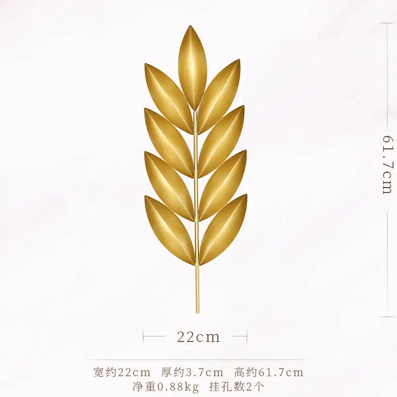 Afralia™ Light Luxury Iron Wall Decoration for Living Room Entrance