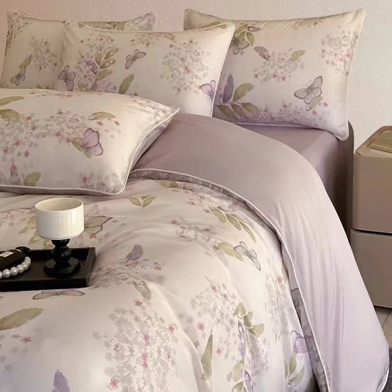 Afralia™ Summer Rayon Bedding Set: Cooling, Breathable, Skin-Friendly Comforter Set