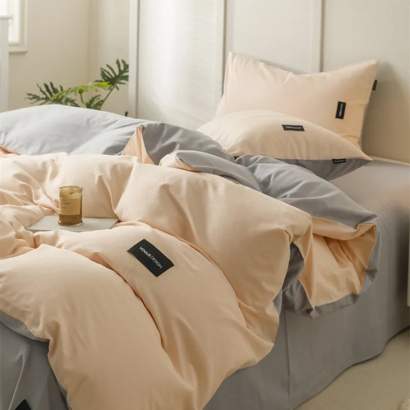 Afralia™ Cotton Bedding Set Super Soft Comforter All Season Home Textile