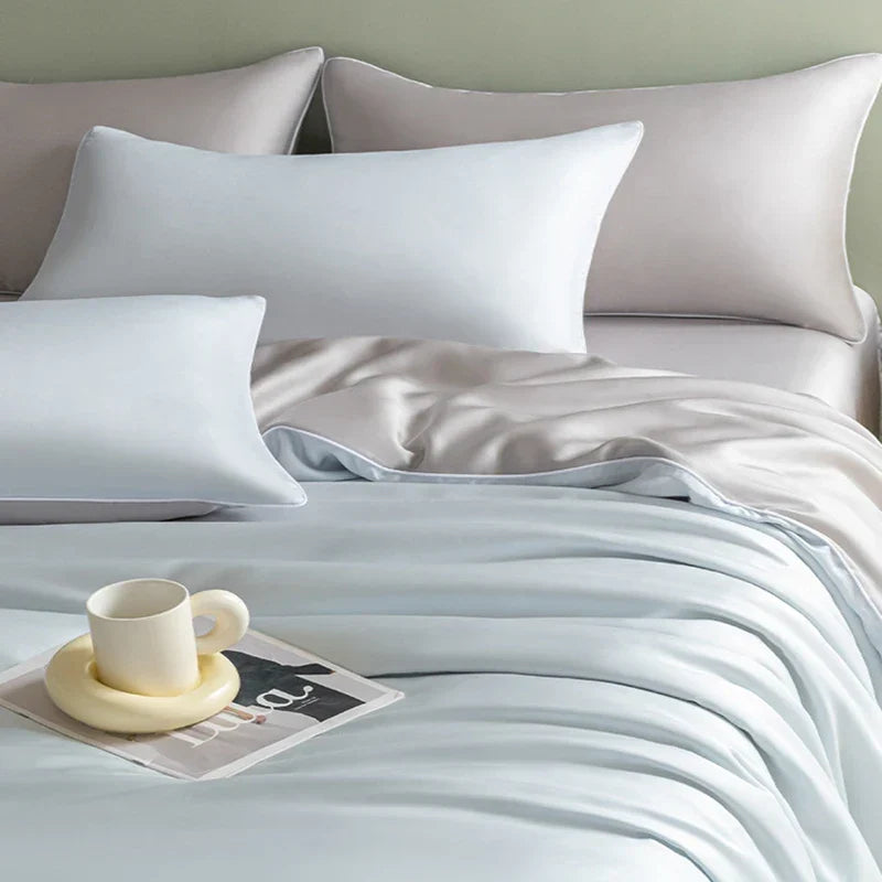 Afralia™ Silky Summer Cooling Bedding Set for Single Bed