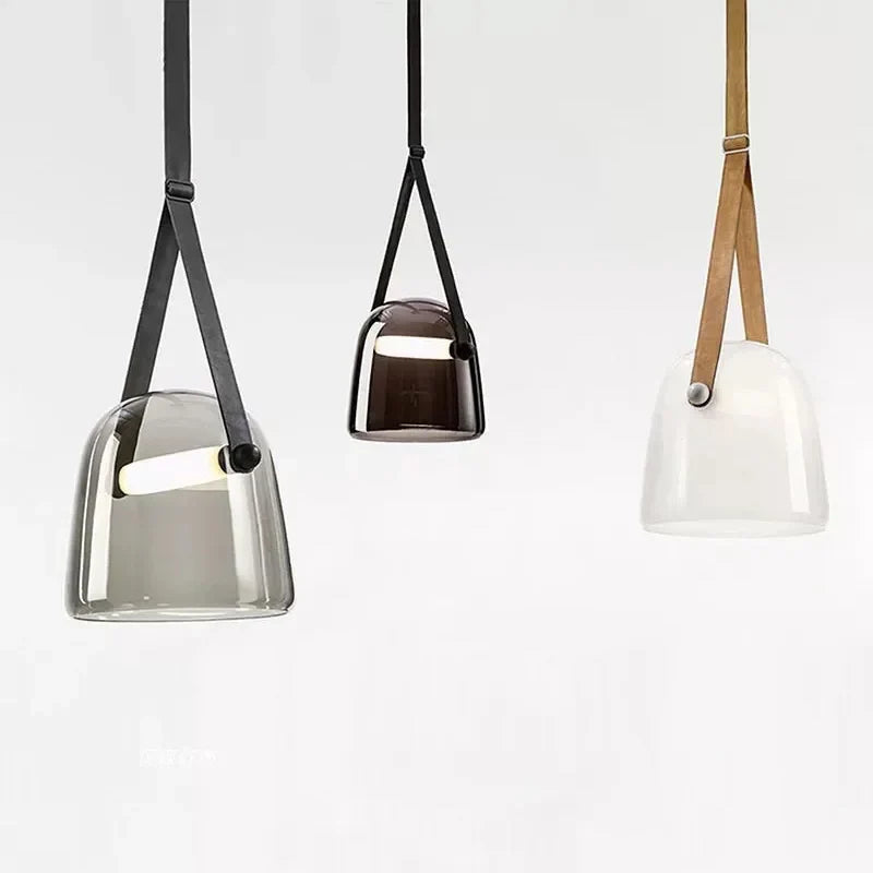 Afralia™ Luxury LED Crystal & Leather Chandelier for Living Room