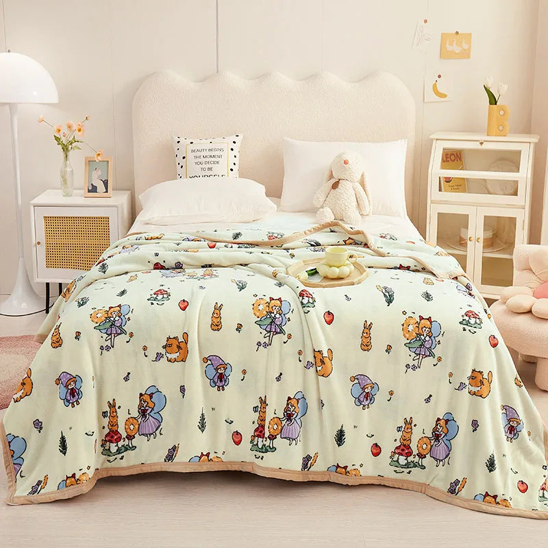 Afralia™ Soft Velvet Ferret Print Blanket for Warmth and Comfort - Autumn Ready