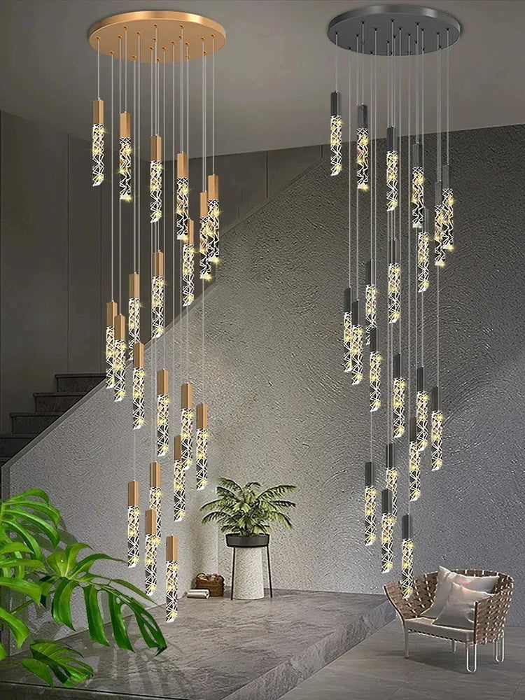 Modern Crystal Pendant Light by Afralia™ for Kitchen Island, Dining Room, Art Deco Ambiance