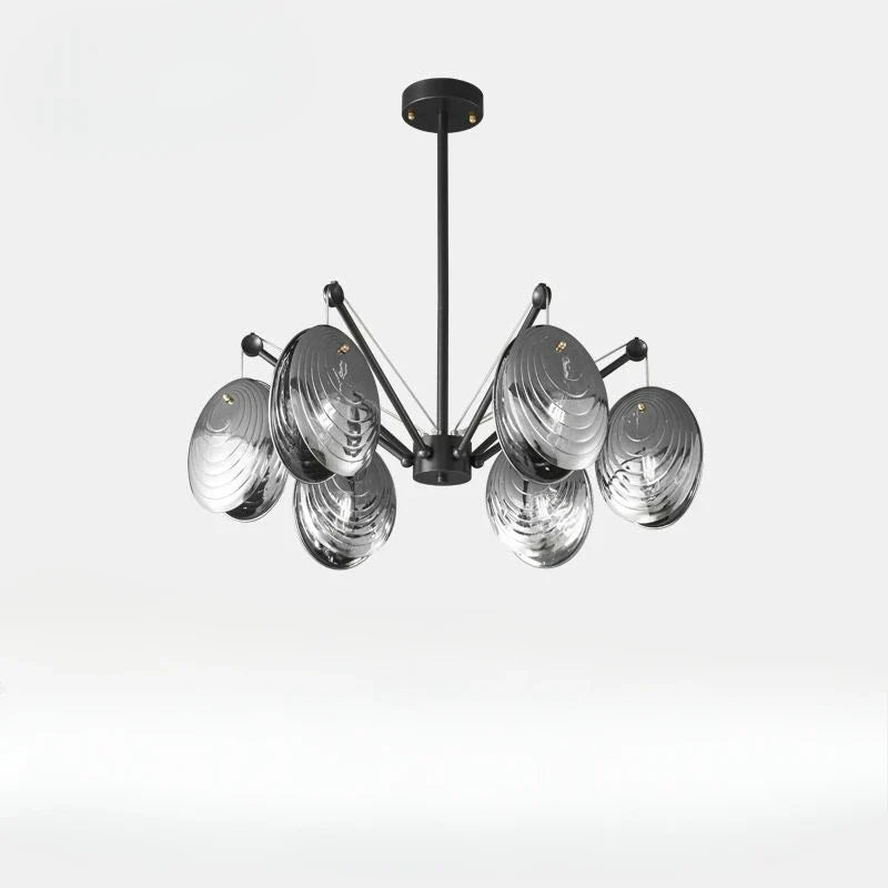 Afralia™ Copper Glass Chandelier: Postmodern Luxury Nordic Pendant Light