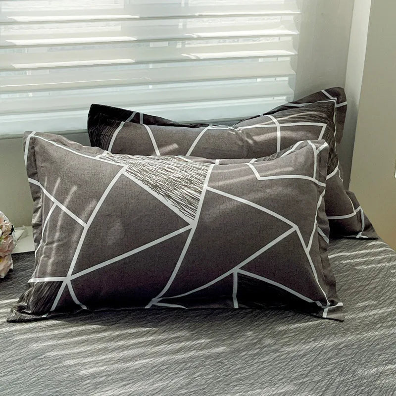 Afralia™ Geometric Pattern Single Duvet Cover, Cozy Cotton Bedding for Autumn/Winter