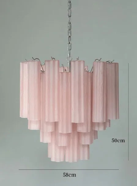 Afralia™ Modern French Design LED Stained Glass Chandelier for Kitchen Bedroom