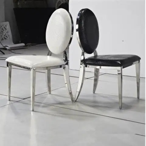 Afralia™ Stainless Steel Dining Chairs: Modern, Simple, and Luxurious for Home or Restaurant