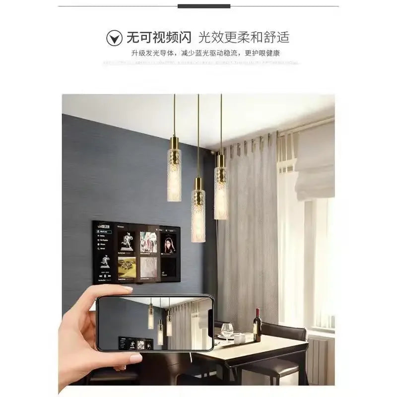 Afralia™ LED Pendant Light for Home Decor - Modern Nordic Hanging Lamp