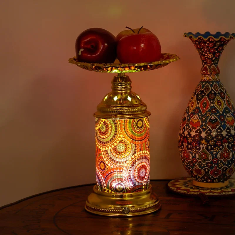 Afralia™ Fruit Platter Desk Lamp: Rechargeable, Romantic Night Light for Living Room, Bedroom
