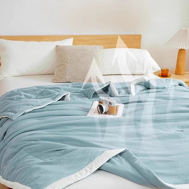 Afralia™ Summer Breeze Cotton Quilt for Queen/King Double Single Bed