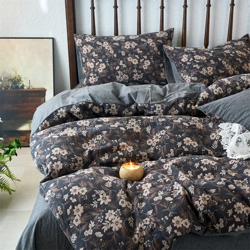 Afralia™ Cotton Jacquard Bedding Sets Vintage Quilt Set for All Seasons
