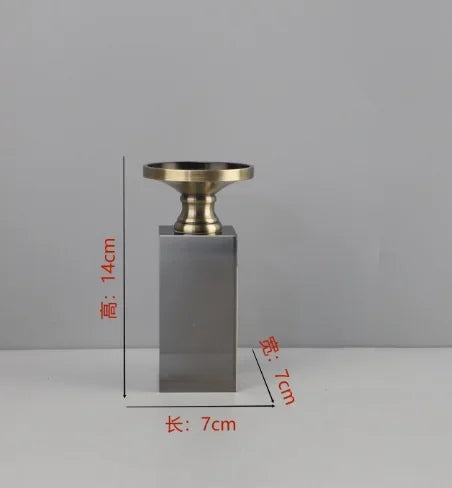 Afralia™ Marble & Metal Candle Holders: Elegant Centerpieces for Wedding, Christmas, Home Decor