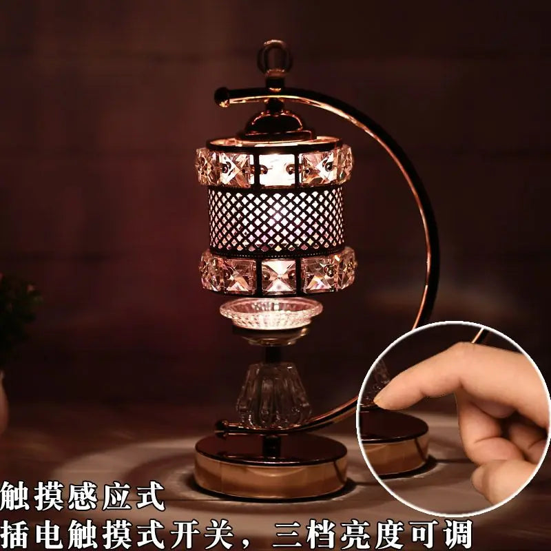 Afralia™ Retro Sleep Aromatherapy Essential Oil Lamp Home Bedroom Aroma Stove Plugin