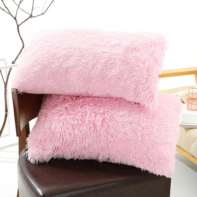 Afralia™ Plush Velvet Pillowcase – Ultra Soft Envelope Style Cover for Bedroom