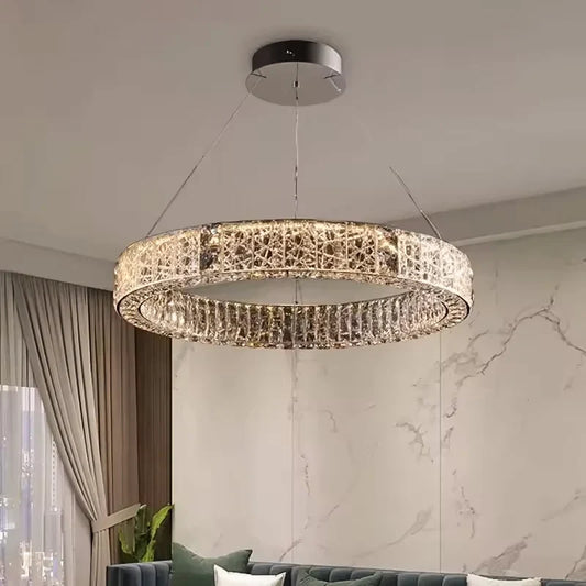 Afralia™ LED Crystal Chandelier: Modern Luxury Lighting for Stylish Home Decor