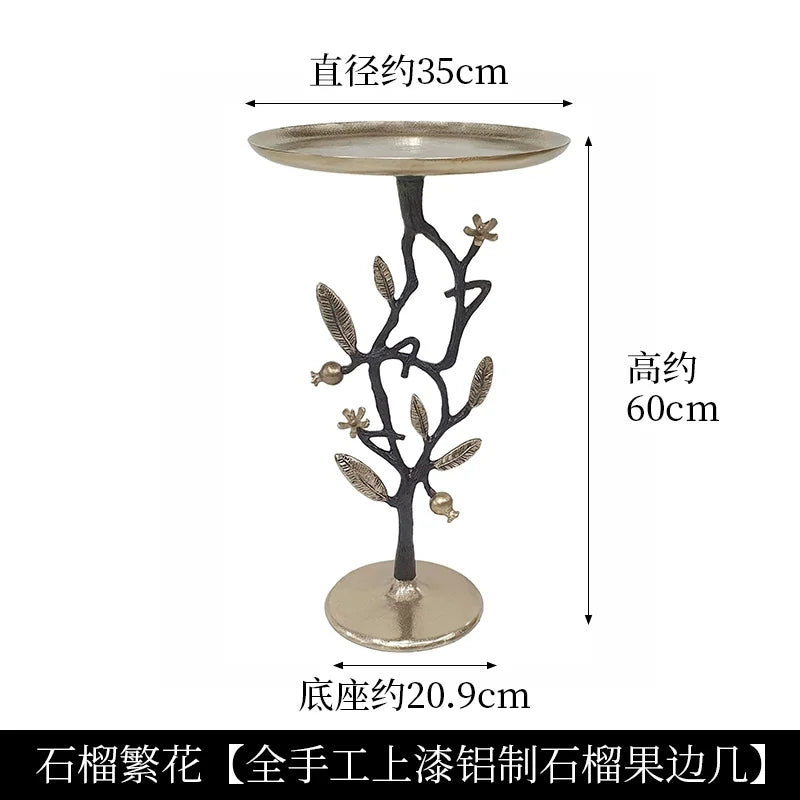Afralia™ Brass Bird Side Table | Creative Tea Table | Balcony & Living Room Decor