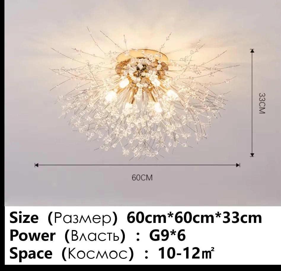 Afralia™ LED Ceiling Chandelier for Home Décor & Lighting in Living Room, Bedroom, Kitchen & Dining