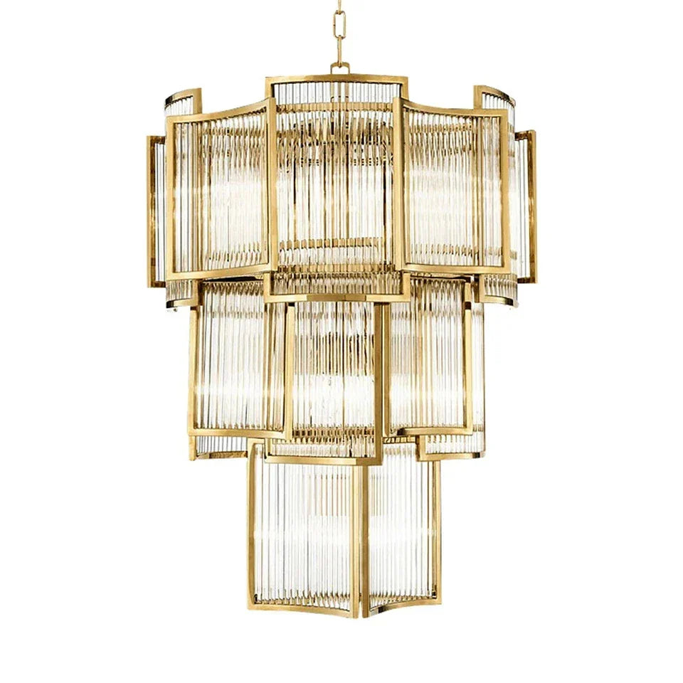Afralia™ Crystal Loft LED Chandelier for Bedroom Living Dining Room Lighting