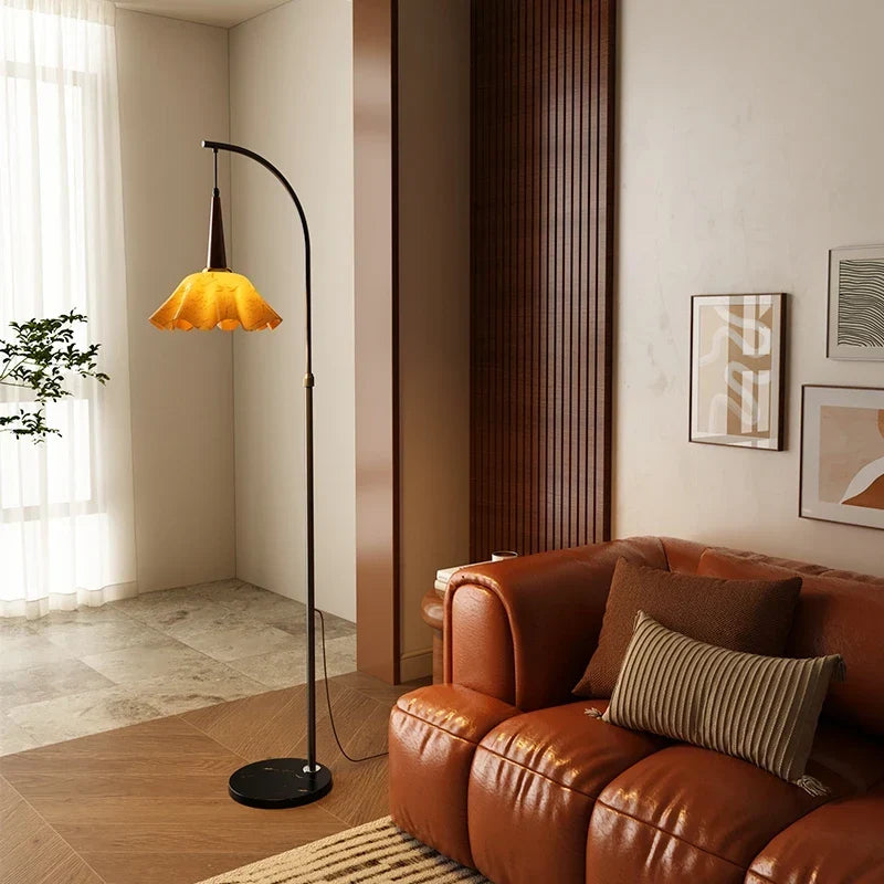 Afralia™ 3-in-1 Living Room Floor Lamp with Storage Shelf