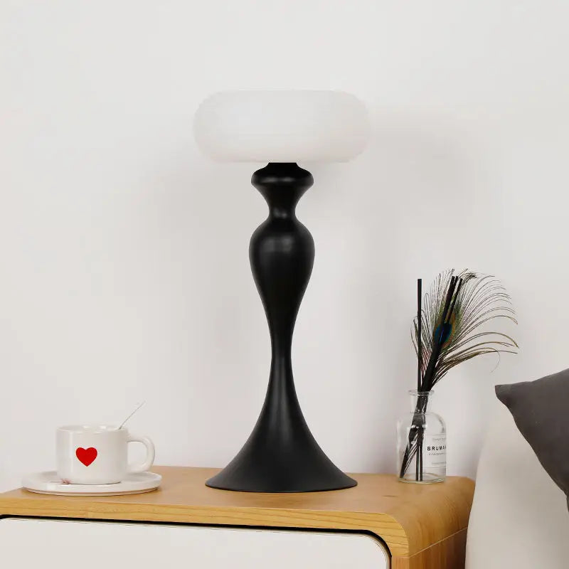 Afralia™ Retro Roman Living Room Sofa Side Table Antique Chinese Desk Lamp